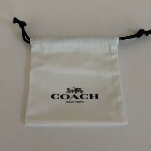 Coach jewelry dust bag